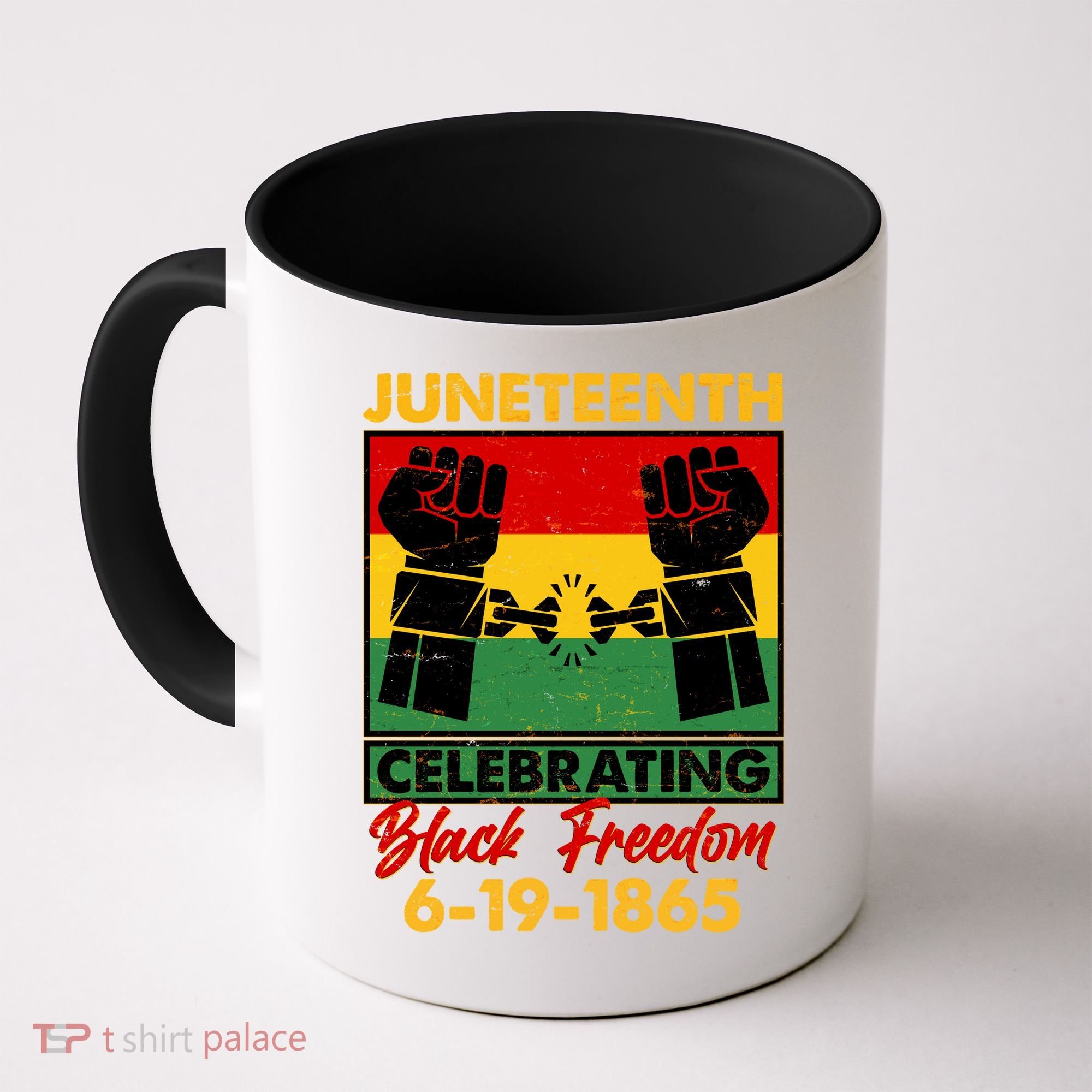 Juneteenth Celebrating Black Freedom 6-19-1865 Breaking The Chains Coffee Mug