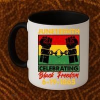 Juneteenth Celebrating Black Freedom 6-19-1865 Breaking The Chains Coffee Mug thumb 2