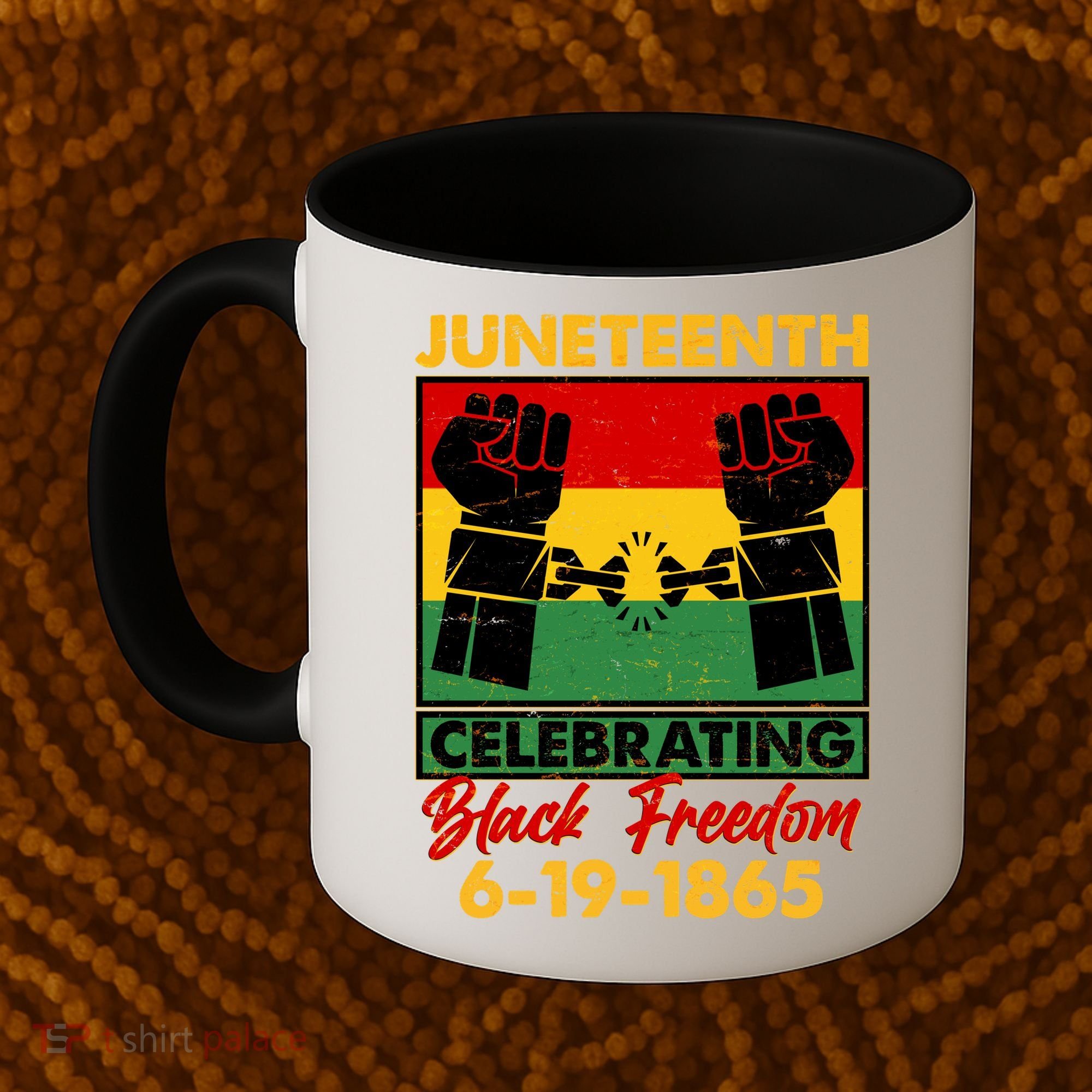 Juneteenth Celebrating Black Freedom 6-19-1865 Breaking The Chains Coffee Mug