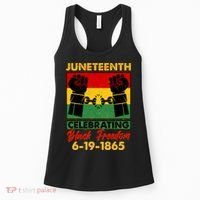 Juneteenth Celebrating Black Freedom 6-19-1865 Breaking The Chains Women's Tank Top thumb 0