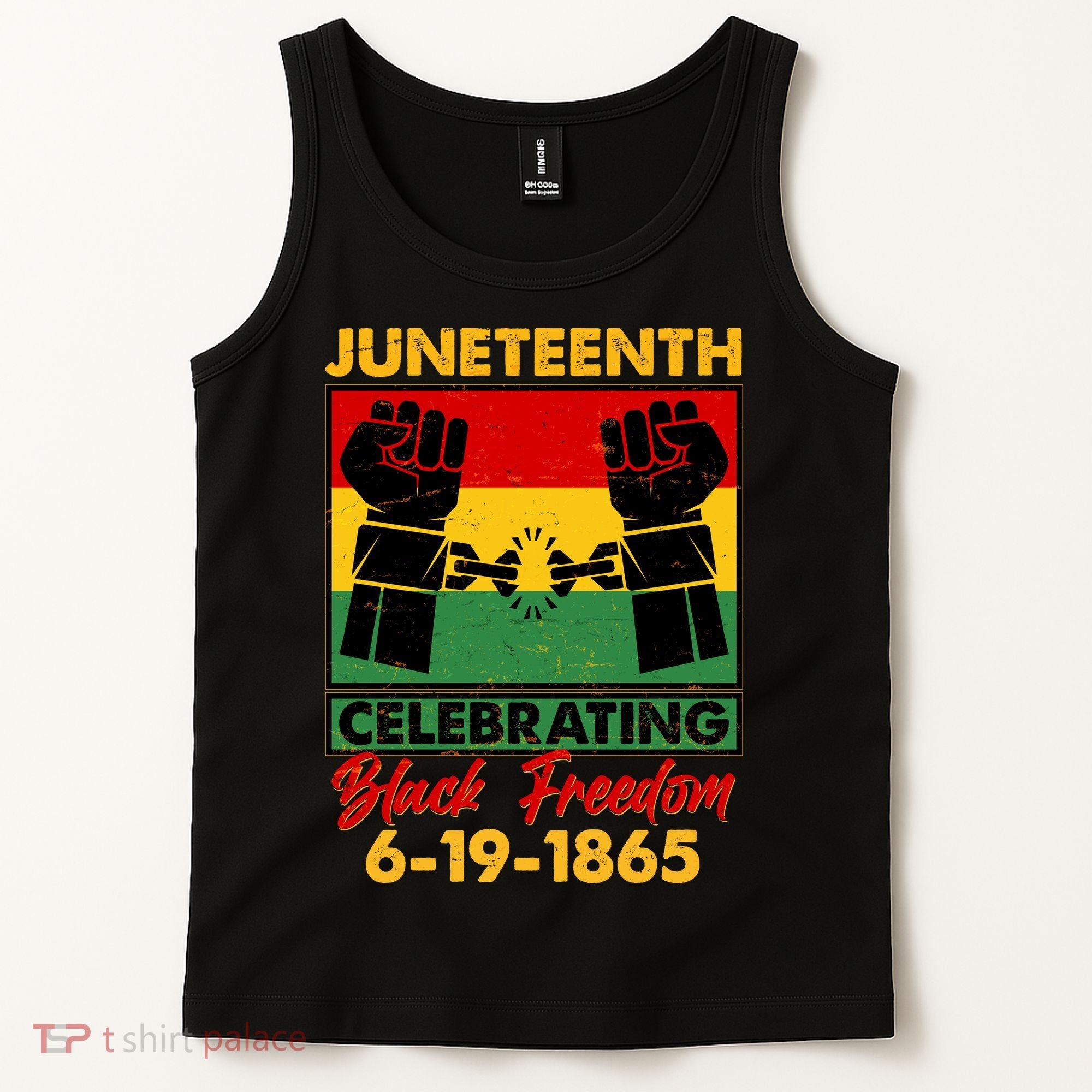 Juneteenth Celebrating Black Freedom 6-19-1865 Breaking The Chains Tank Top