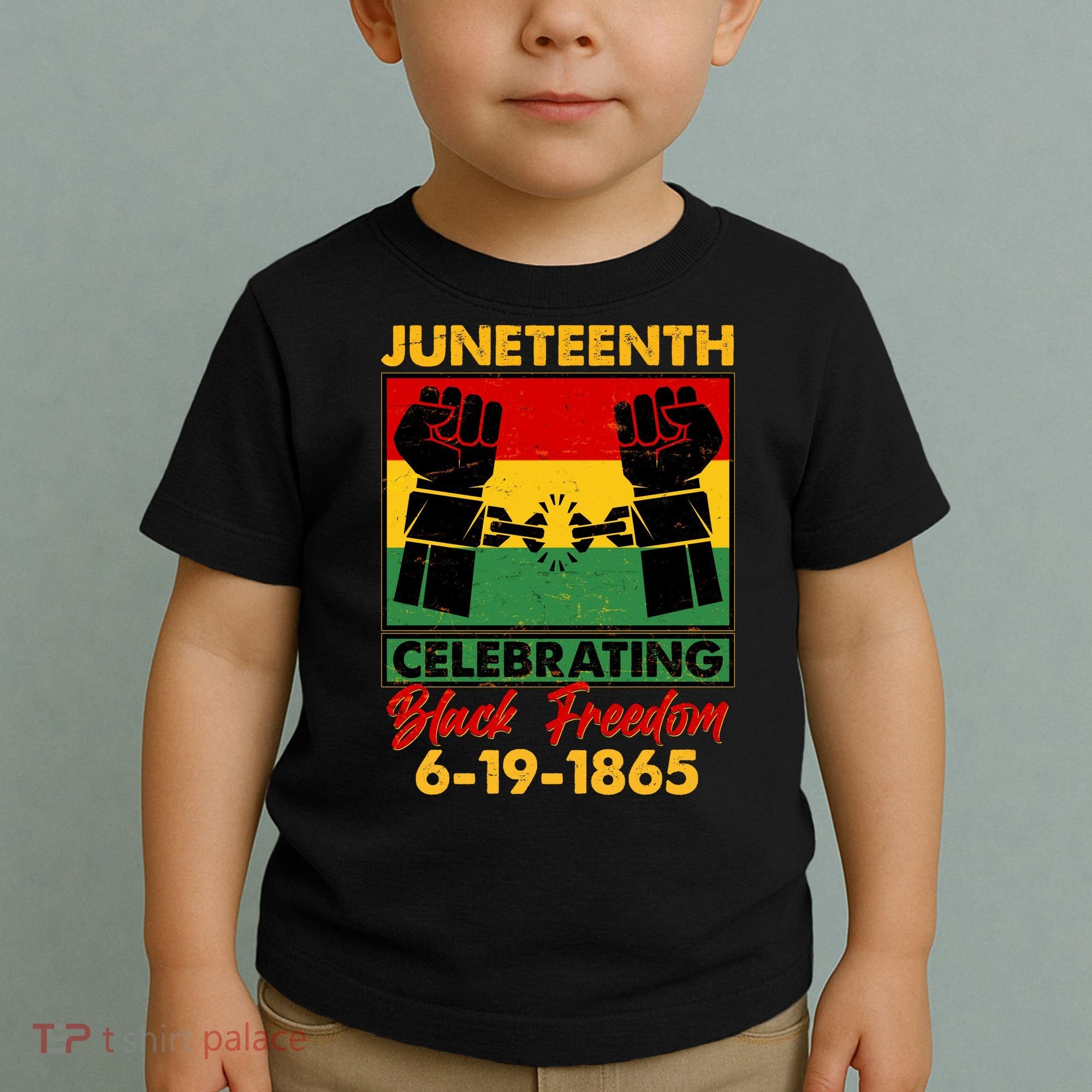 Juneteenth Celebrating Black Freedom 6-19-1865 Breaking The Chains Toddler T-Shirt