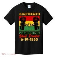 Juneteenth Celebrating Black Freedom 6-19-1865 Breaking The Chains Kids T-Shirt thumb 0