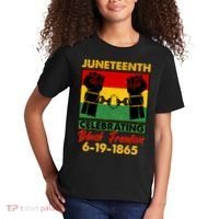 Juneteenth Celebrating Black Freedom 6-19-1865 Breaking The Chains Kids T-Shirt thumb 2