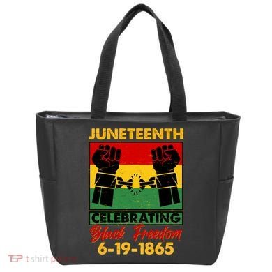 Juneteenth Celebrating Black Freedom 6-19-1865 Breaking The Chains Tote Bag