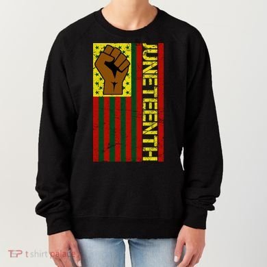 Juneteenth Flag Independence Day Vintage Celebration Women's Sweatshirt