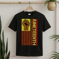 Juneteenth Flag Independence Day Vintage Celebration T-Shirt thumb 2