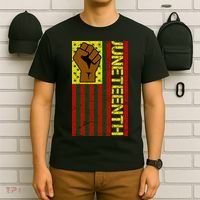 Juneteenth Flag Independence Day Vintage Celebration T-Shirt thumb 6