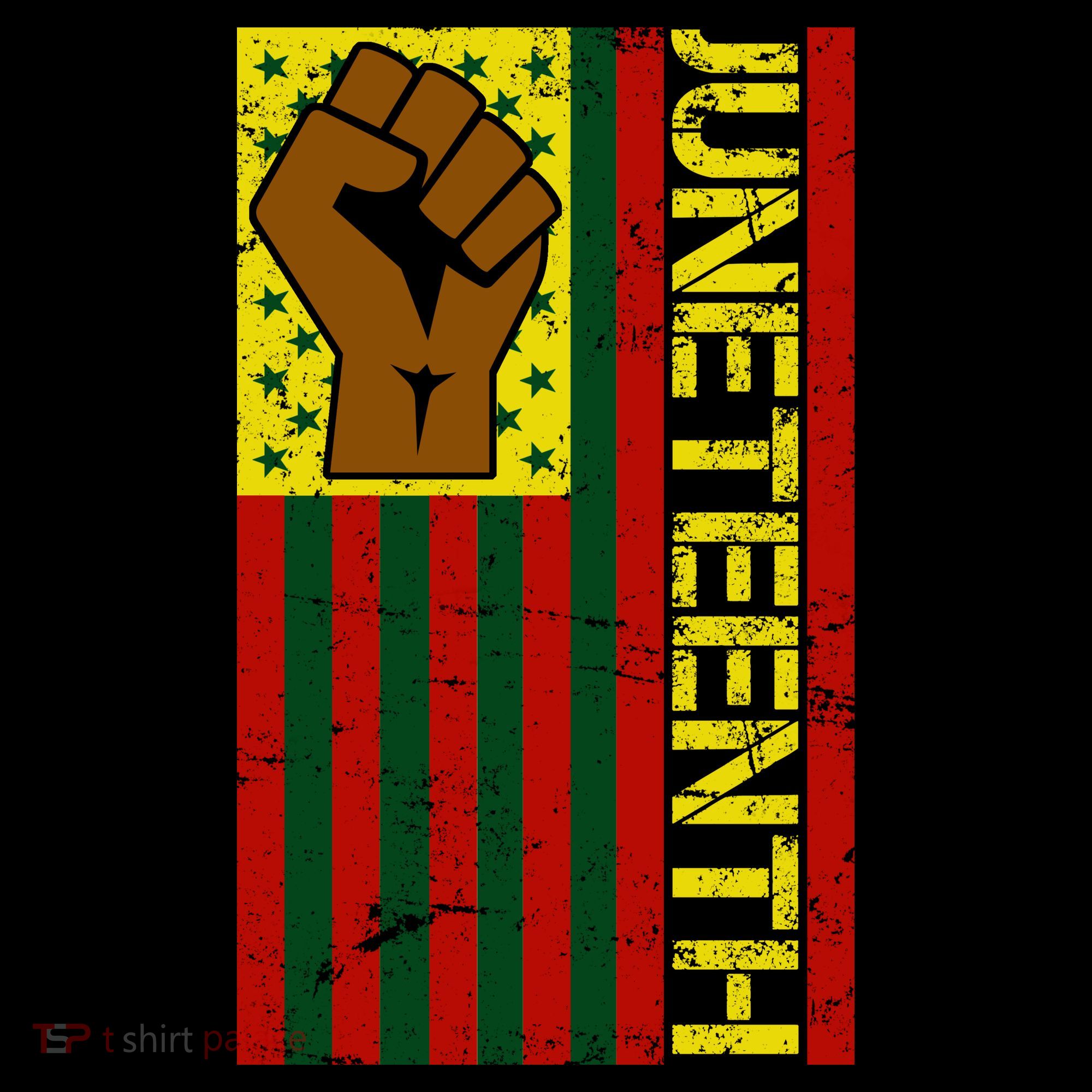 Juneteenth Flag Independence Day Vintage Celebration T-Shirt