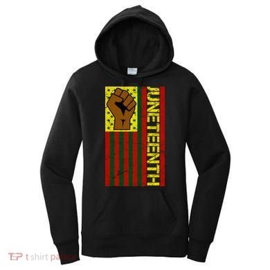 Juneteenth Flag Independence Day Vintage Celebration Women's Hoodie
