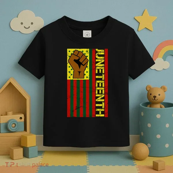 Juneteenth Flag Independence Day Vintage Celebration Toddler T-Shirt