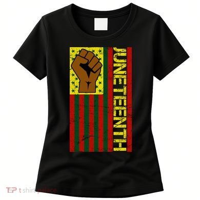 Juneteenth Flag Independence Day Vintage Celebration Women's T-Shirt