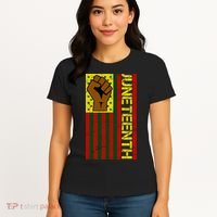 Juneteenth Flag Independence Day Vintage Celebration Women's T-Shirt thumb 4