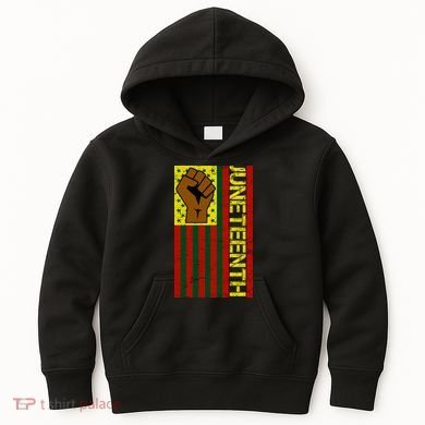 Juneteenth Flag Independence Day Vintage Celebration Kids Hoodie