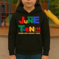 Juneteenth Free-ish Since 1865 Kids Hoodie thumb 3