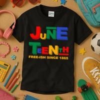 Juneteenth Free-ish Since 1865 Kids T-Shirt thumb 3