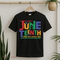 Juneteenth Free-ish Since 1865 African Color T-Shirt thumb 2