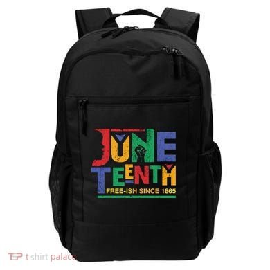 Juneteenth Free-ish Since 1865 African Color Backpack