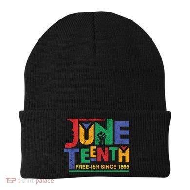 Juneteenth Free-ish Since 1865 African Color Beanie