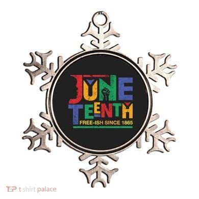 Juneteenth Free-ish Since 1865 African Color Ornament