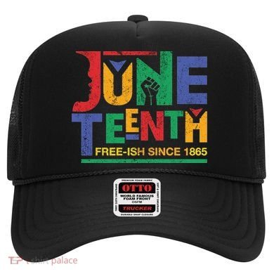 Juneteenth Free-ish Since 1865 African Color Hat