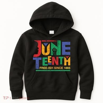 Juneteenth Free-ish Since 1865 African Color Kids Hoodie