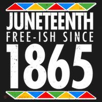 Juneteenth Free-ish Since 1865 African Colors T-Shirt thumb 7