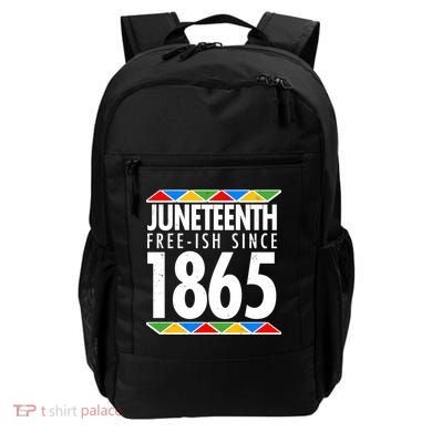Juneteenth Free-ish Since 1865 African Colors Backpack