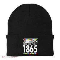 Juneteenth Free-ish Since 1865 African Colors Beanie thumb 0