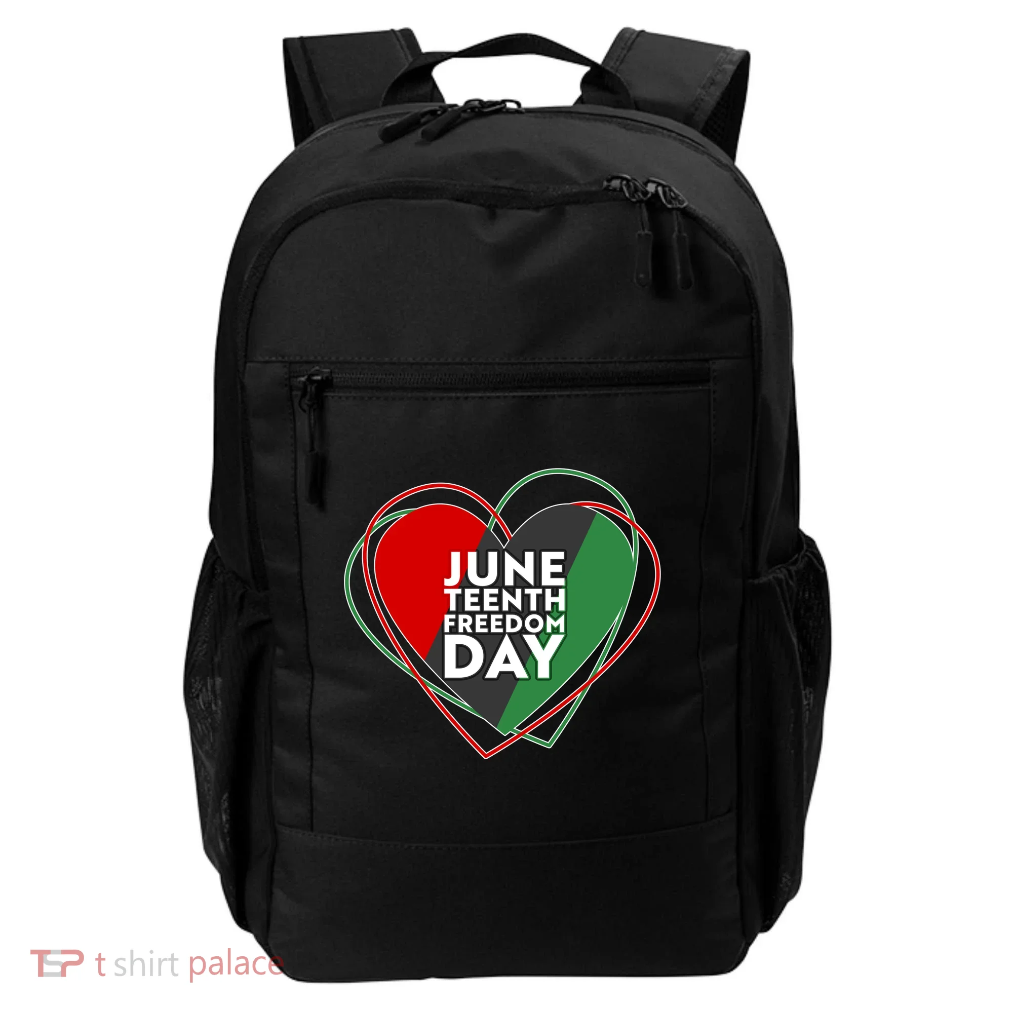 Juneteenth Freedom Day Heart Traditional Colors Backpack