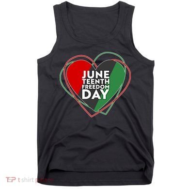 Juneteenth Freedom Day Heart Traditional Colors Tank Top