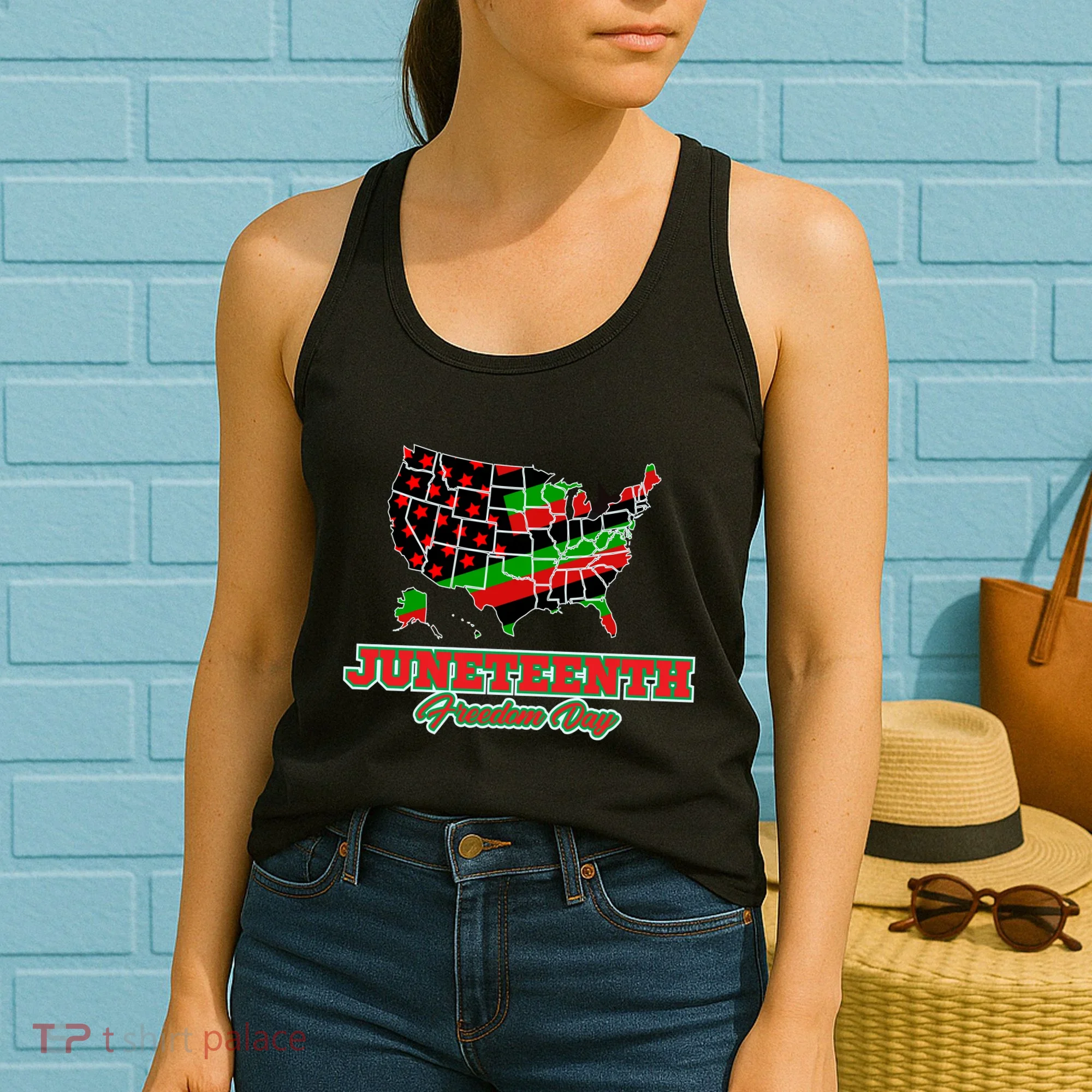 Juneteenth Freedom Day USA Women's Tank Top