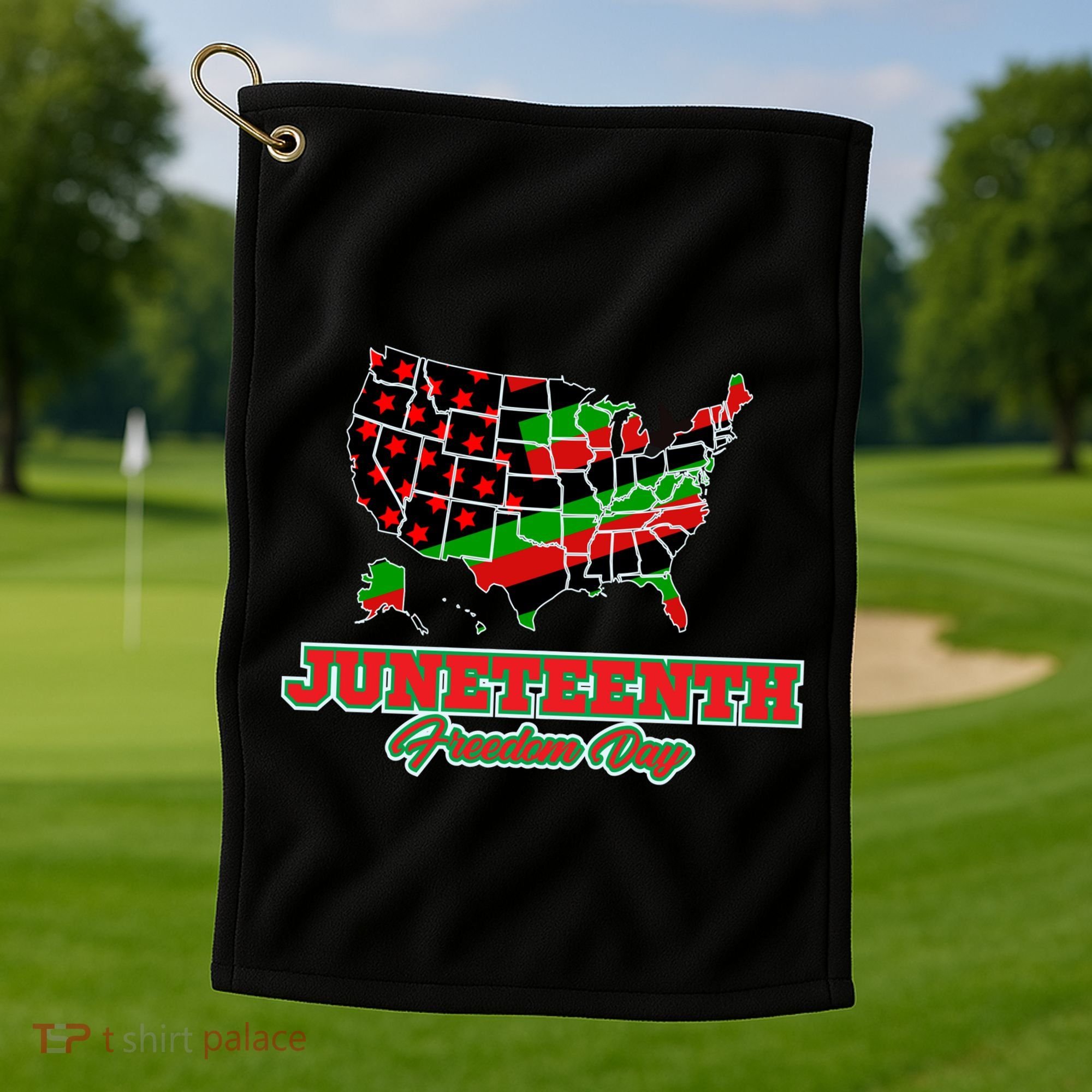 Juneteenth Freedom Day USA Golf Towel
