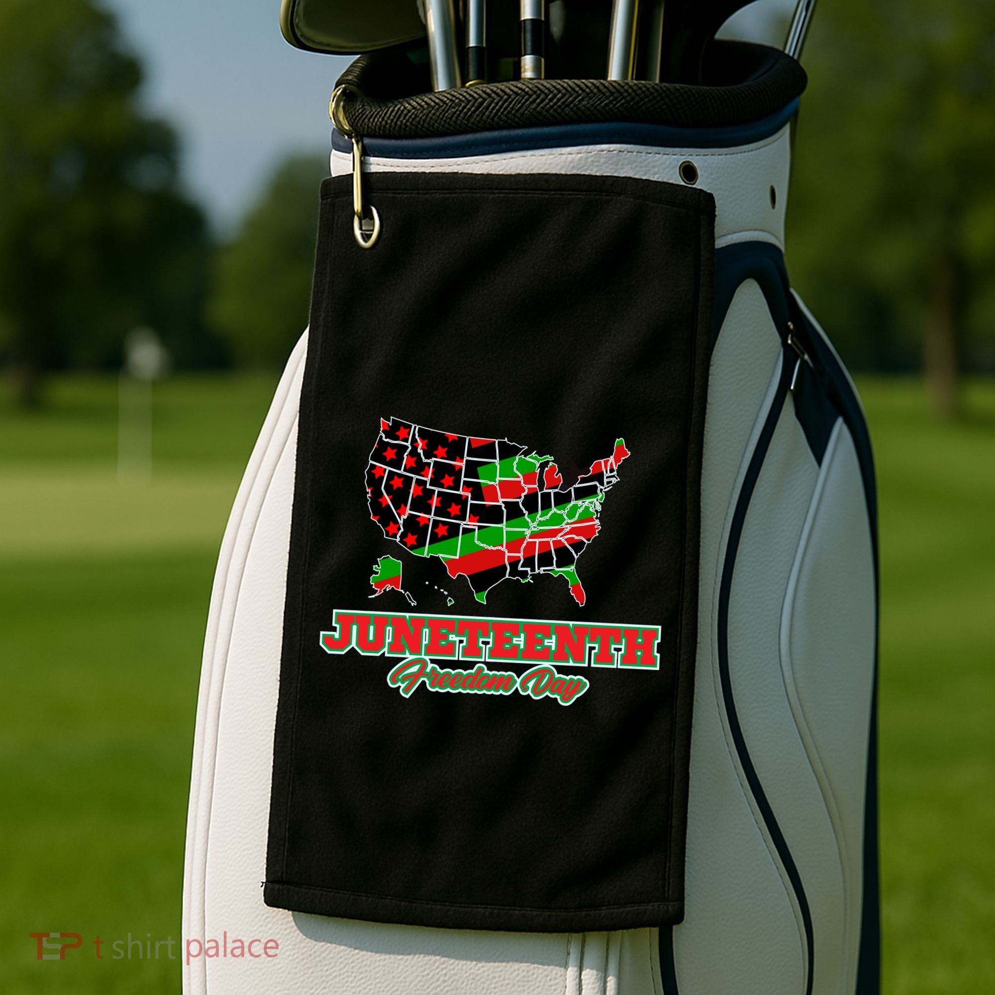 Juneteenth Freedom Day USA Golf Towel