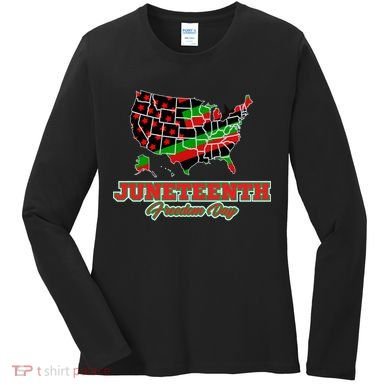Juneteenth Freedom Day USA Women's Long Sleeve Shirt