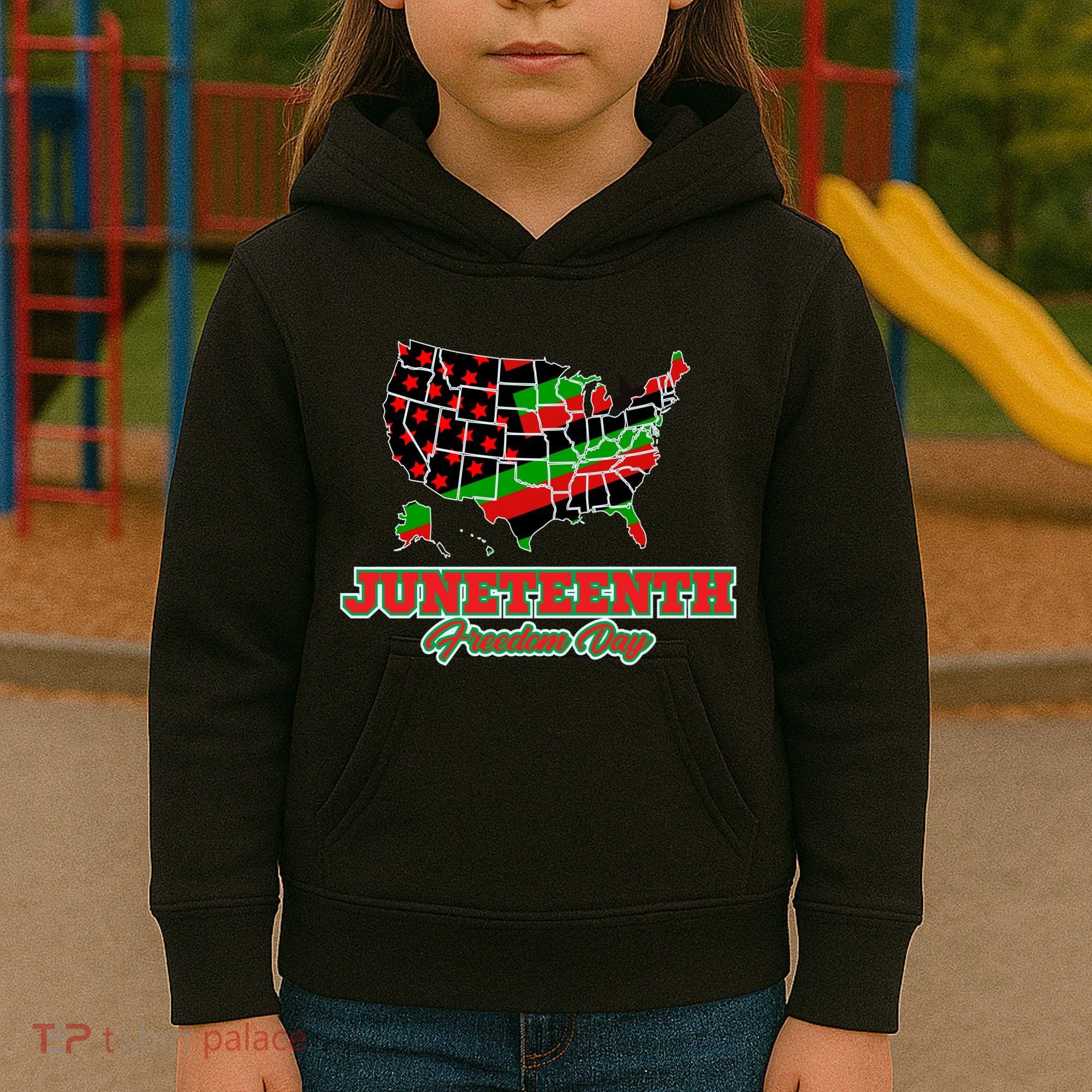 Juneteenth Freedom Day USA Kids Hoodie