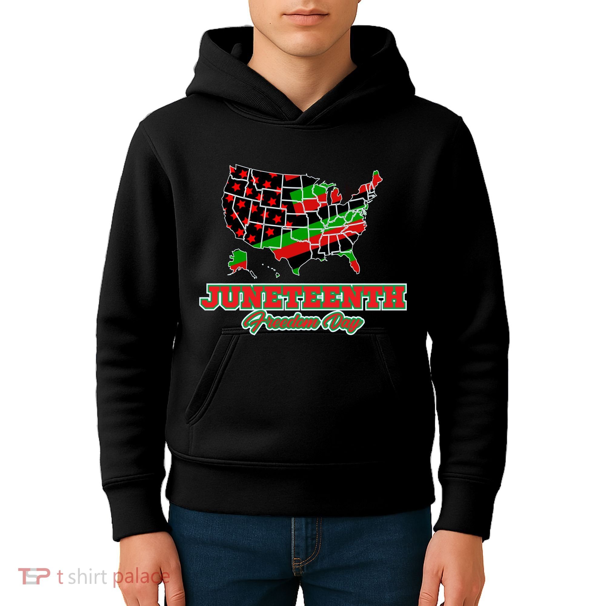 Juneteenth Freedom Day USA Kids Hoodie