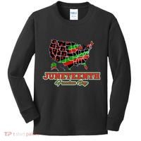 Juneteenth Freedom Day USA Kids Long Sleeve Shirt thumb 0
