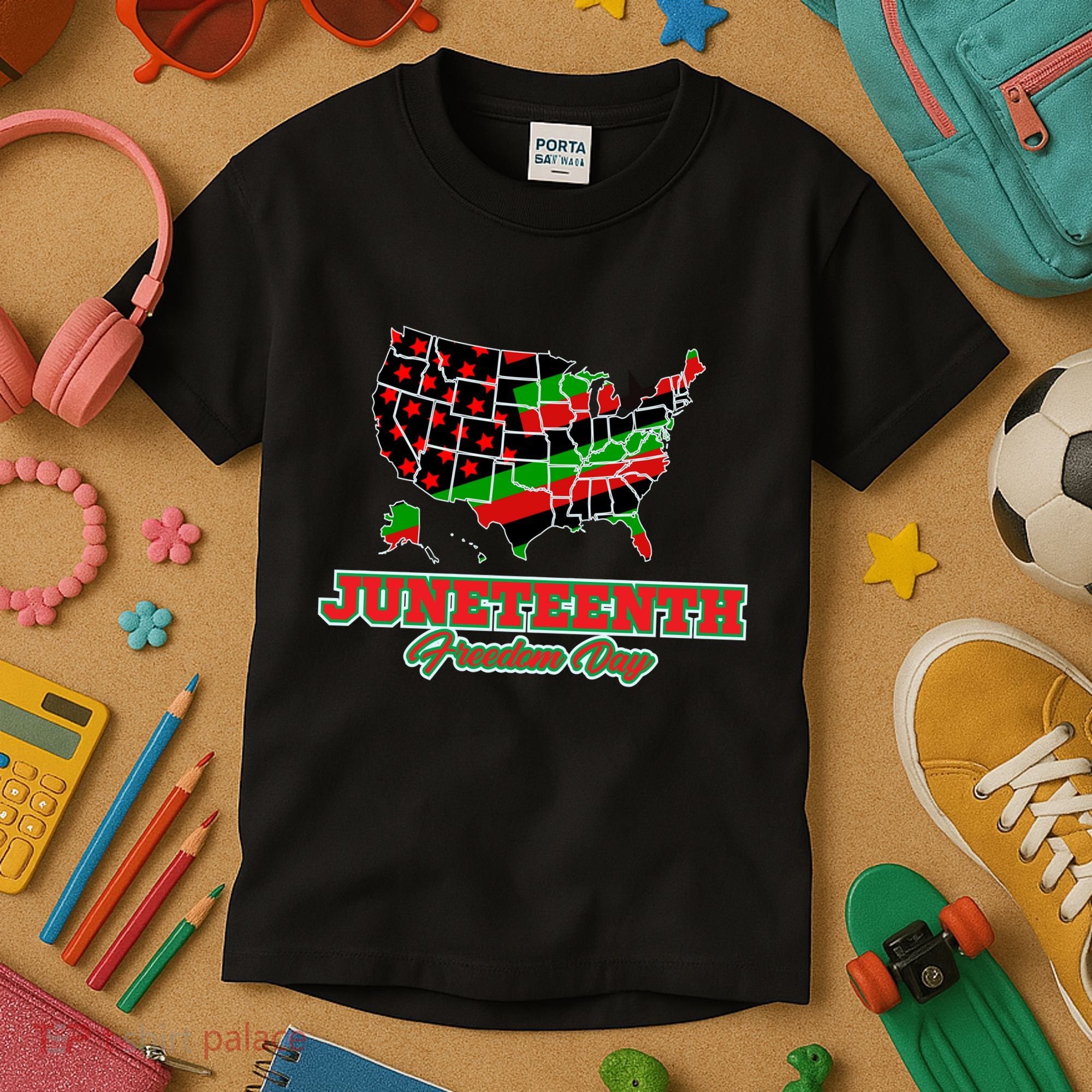 Juneteenth Freedom Day USA Kids T-Shirt