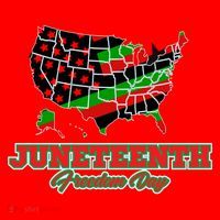 Juneteenth Freedom Day USA Santa Hat thumb 1