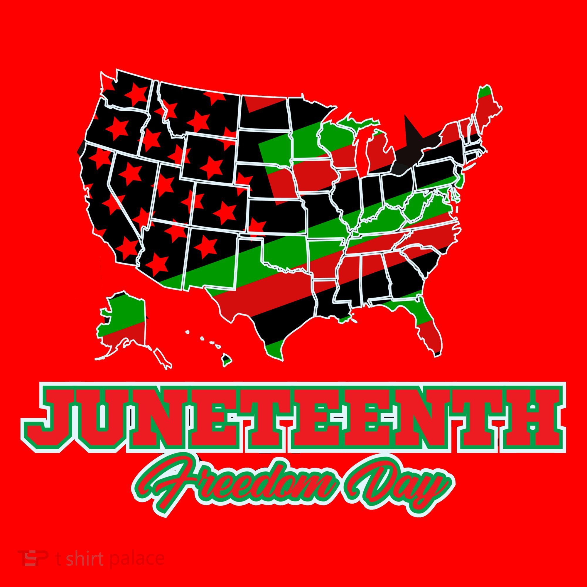Juneteenth Freedom Day USA Santa Hat