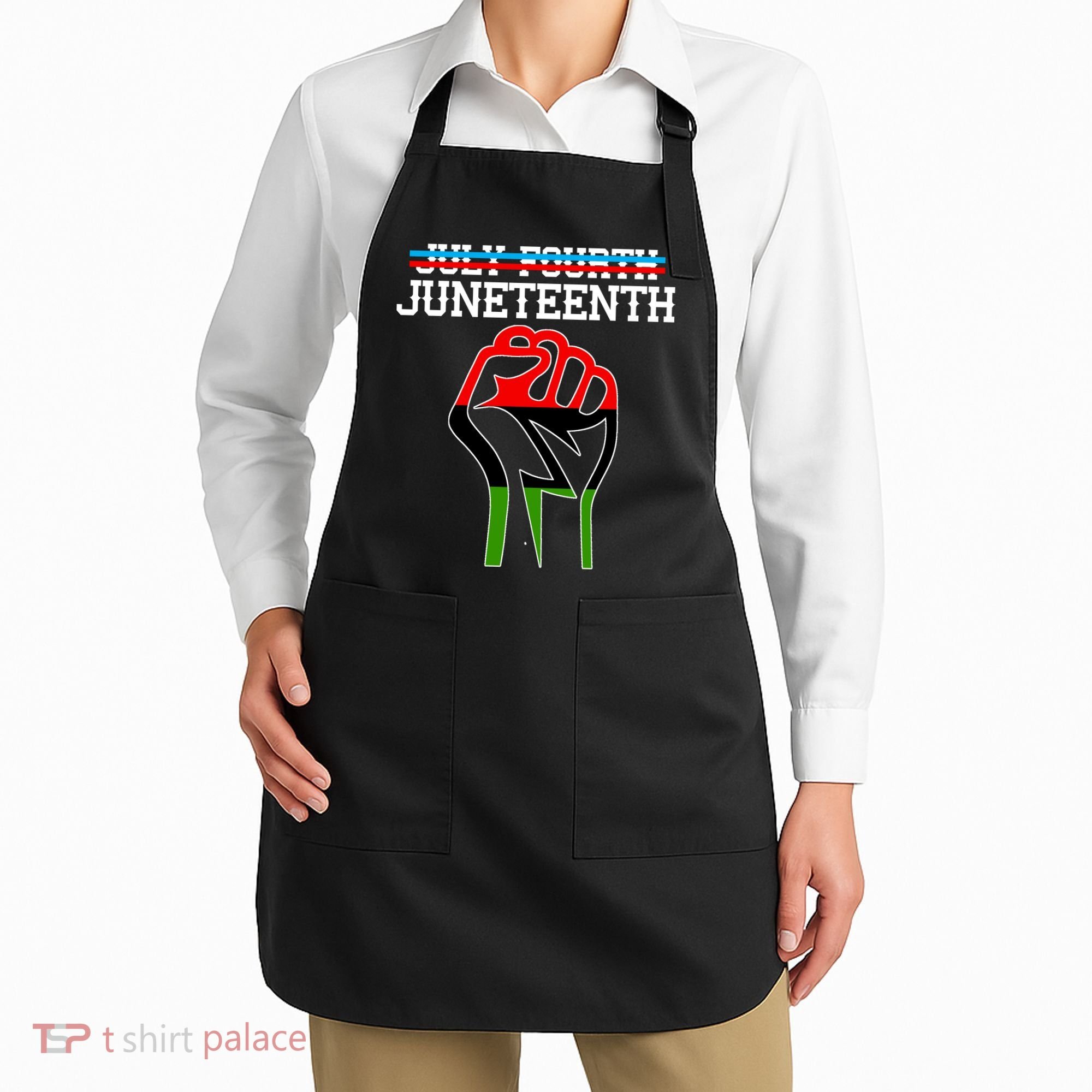 Juneteenth Freedom Fist Apron