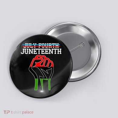 Juneteenth Freedom Fist Button