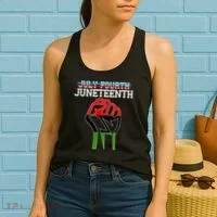 Juneteenth Freedom Fist Women's Tank Top thumb 2
