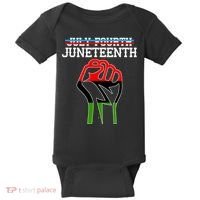 Juneteenth Freedom Fist Baby Bodysuit thumb 0