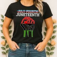 Juneteenth Freedom Fist Women's T-Shirt thumb 2