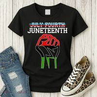 Juneteenth Freedom Fist Women's T-Shirt thumb 3
