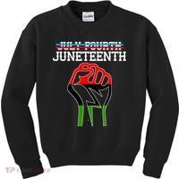 Juneteenth Freedom Fist Kids Sweatshirt thumb 0