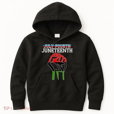 Juneteenth Freedom Fist Kids Hoodie