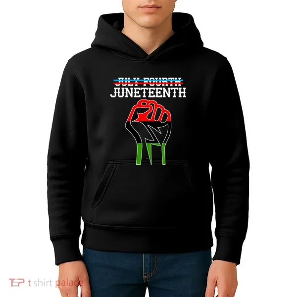 Juneteenth Freedom Fist Kids Hoodie